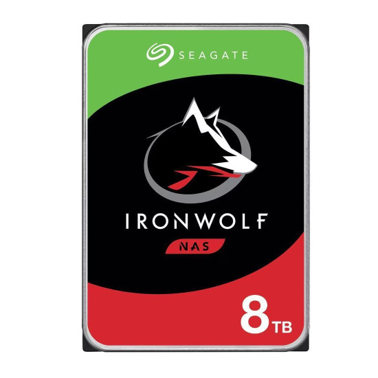 Вътрешен твърд диск SEAGATE NAS, 8TB IronWolf, 7200rpm, 256MB кеш, 3.5 инча - (8 броя)