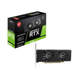 Видеокарта MSI GeForce RTX 3050 LP E 6G OC, 2 x HDMI, 1 x DisplayPort, 2 вентилатора, ATX