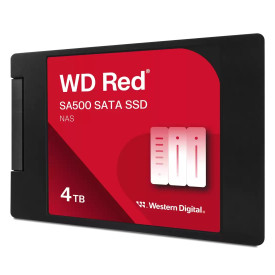 Вътрешен SSD диск WESTERN DIGITAL Red SA500, NAS, 4TB, SATA, 2.5 инча