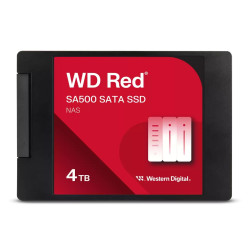 Вътрешен SSD диск WESTERN DIGITAL Red SA500, NAS, 4TB, SATA, 2.5 инча