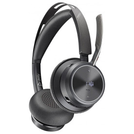 Безжични слушалки HP Poly Voyager Focus 2, USB-A с зарядна стойка