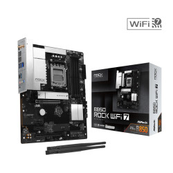 Дънна платка ASRock B850 Rock WiFi 7, AM5, 4 x DDR5, Bluetooth, Wi-Fi, ATX