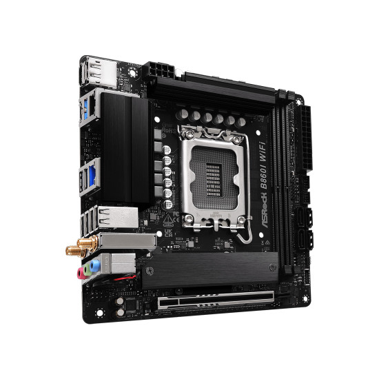 Дънна платка ASRock B860I WiFi, Mini ITX, LGA1851, 2x DDR5, Intel B860