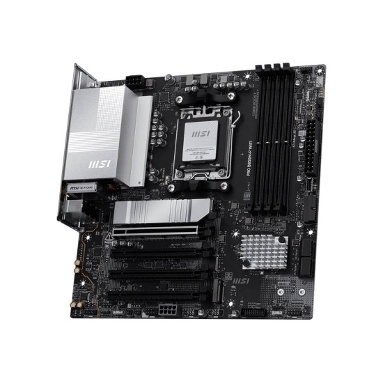 Дънна платка MSI PRO B850M-P WIFI, mATX, AM5, DDR5, PCIe 5.0, Wi-Fi 7, 5G LAN, USB-C, Audio Boost