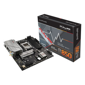 Дънна платка Sapphire Pulse B850M WIFI, AM5, 4xDDR5, PCIe5, LAN 2.5 Gbps, WiFi6, USB, mATX