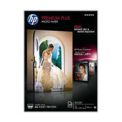 Фотохартия HP Premium Plus Glossy, CR672A, бяла, 300 gr, A4, 20 листа, 1 опаковка