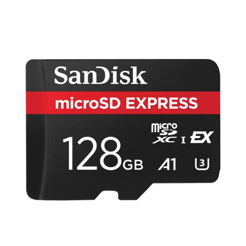 Карта памет SanDisk microSD Express SDSQXFN-128G-GN4NN, 128GB, PCIe Gen 3 NVMe