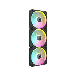 Комплект вентилатори Corsair LX120, 120mm, PWM, RGB Addressable, 2400 RPM, Dual Light Loop, Magnetic Dome, iCUE LINK