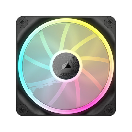 Комплект вентилатори Corsair LX120, 120mm, PWM, RGB Addressable, 2400 RPM, Dual Light Loop, Magnetic Dome, iCUE LINK