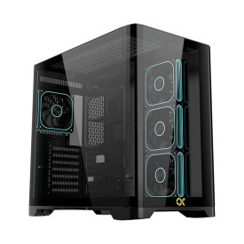 Кутия за компютър Crystal Storm V2 EN49392, E-ATX, USB 3.0 + USB 2.0, ARGB PCB, Black