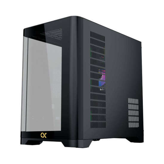 Кутия за компютър Crystal Storm V2 EN49392, E-ATX, USB 3.0 + USB 2.0, ARGB PCB, Black