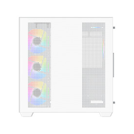Кутия за компютър XIGMATEK Aqua V Air Arctic, White, ATX, U3x2 + Type C, 2PCS TG, 6PCS Z22A Arctic Reverse & 1PC Z22A Arctic, ARGB Remote Control Kit