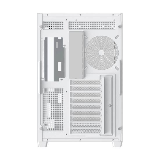 Кутия за компютър XIGMATEK Aqua V Air Arctic, White, ATX, U3x2 + Type C, 2PCS TG, 6PCS Z22A Arctic Reverse & 1PC Z22A Arctic, ARGB Remote Control Kit