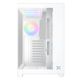 Кутия за компютър XIGMATEK Aqua V Air Arctic, White, ATX, U3x2 + Type C, 2PCS TG, 6PCS Z22A Arctic Reverse & 1PC Z22A Arctic, ARGB Remote Control Kit