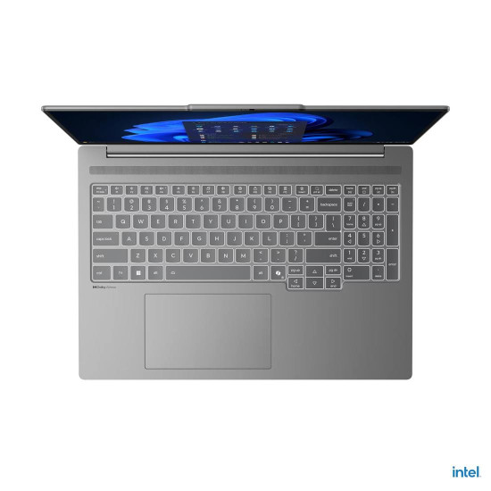 Лаптоп LENOVO IdeaPad Pro 5, Intel Core Ultra 5 225H, 16 инча, 2.8K OLED, 500 нита, 120Hz, HDR, 32GB DDR5, 1TB SSD, RTX 5050 8GB, Luna Grey