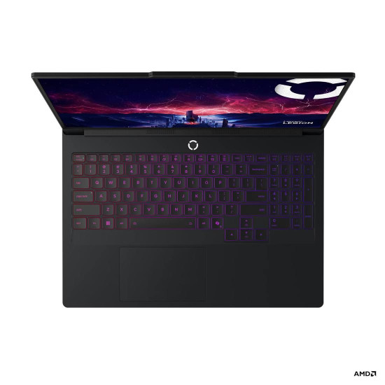 Лаптоп LENOVO Legion Pro 7, AMD Ryzen 9 9955HX3D, 16.0 инча, WQXGA OLED, 240Hz, 64GB DDR5, 2TB SSD, RTX 5080 16GB, Eclipse Black