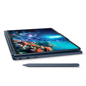 Лаптоп Lenovo Yoga 9 2-in-1, Intel Core Ultra 7 258V, 14 инча 2.8K OLED 500N 120Hz Тъч, 32GB DDR5, 1TB SSD, Windows 11 Home, Cosmic Blue