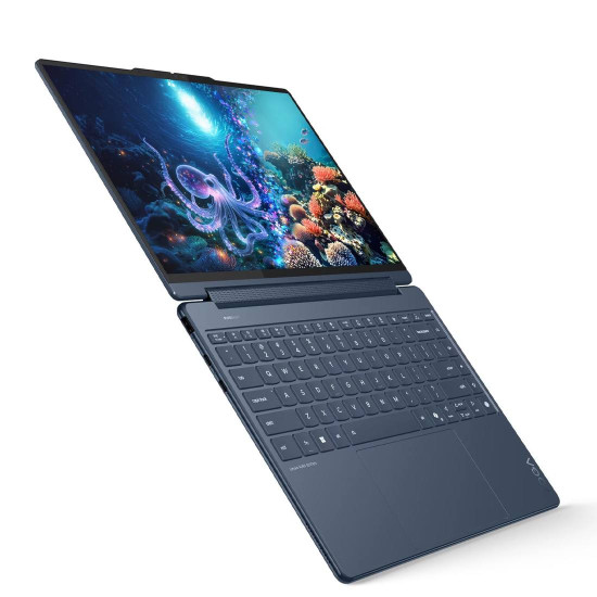 Лаптоп Lenovo Yoga 9 2-in-1, Intel Core Ultra 7 258V, 14 инча 2.8K OLED 500N 120Hz Тъч, 32GB DDR5, 1TB SSD, Windows 11 Home, Cosmic Blue