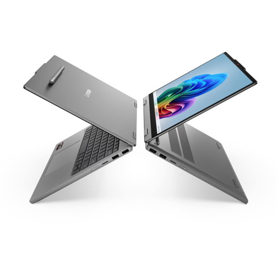 Лаптоп LENOVO IdeaPad 5 2-in-1, AMD Ryzen 7 250, 14 инча WUXGA, тъчскрийн, 16GB DDR5 RAM, 512GB SSD, Luna Grey, Windows 11 Home