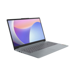 Лаптоп LENOVO IdeaPad Slim 3, Intel N100, 15.6 инча Full HD, 300 нита, 8GB DDR5 RAM, 512GB SSD, Arctic Grey