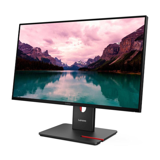 Монитор Lenovo ThinkVision T24-40, 23.8 инча FHD IPS (1920 x 1080), 120Hz, 250 cd/m², USB Hub, HDMI, DisplayPort, VGA, Eclipse Black