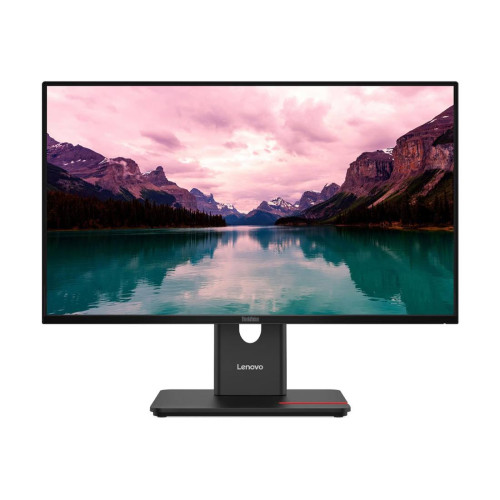Монитор Lenovo ThinkVision T24-40, 23.8 инча FHD IPS (1920 x 1080), 120Hz, 250 cd/m², USB Hub, HDMI, DisplayPort, VGA, Eclipse Black