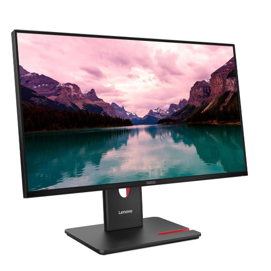 Монитор Lenovo ThinkVision T24-40, 23.8 инча FHD IPS (1920 x 1080), 120Hz, 250 cd/m², USB Hub, HDMI, DisplayPort, VGA, Eclipse Black
