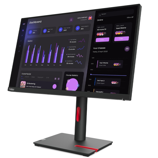 Монитор LENOVO ThinkVision T24i-30, 23.8 инча, 1920x1080, 4ms, 60Hz, HDMI