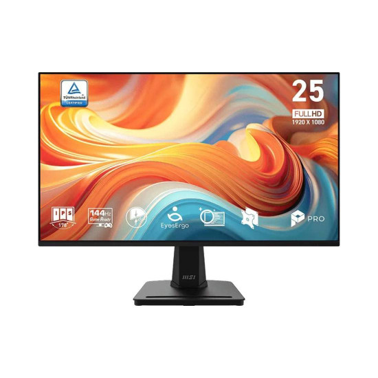 Монитор MSI PRO MP251 E14L Professional Business, 24.5 инча, FHD 1920 x 1080, 144 Hz, 1/4 ms, AMD FreeSync, 1 x VGA
