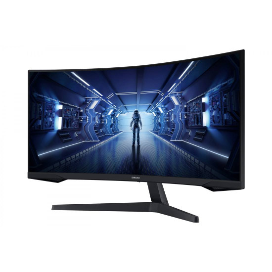 Монитор SAMSUNG LC34G55TWWPXEN, 34 инча, UWQHD, VA, 165Hz, DisplayPort