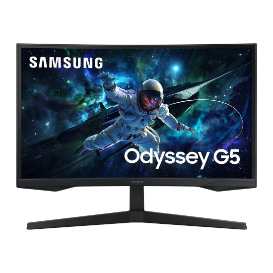 Монитор SAMSUNG LS27CG552EUXEN 27 инча, VA, 2560x1440, Curved 1000R, 165hz, 1ms, HDR10, HDMI, DP