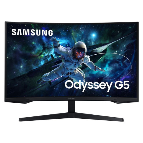 Монитор Samsung Odyssey G5 G55C, 32.0 инча, 2560x1440, VA, 165Hz, 1ms, HDR10, HDMI, DP