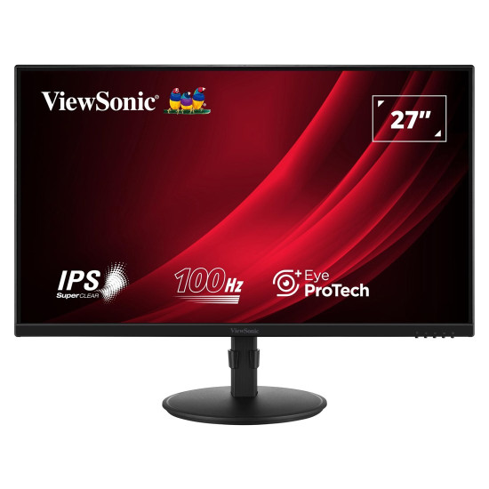 Монитор VIEWSONIC VA2708-HDJ, 27 инча, IPS, 1920x1080, 16:9, 5ms, VGA, HDMI, DP