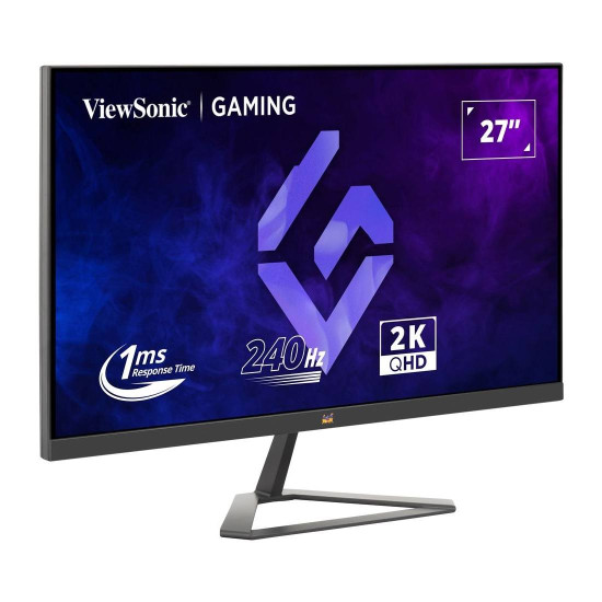 Монитор ViewSonic VX2757-2K-PRO, 27 инча IPS, QHD (2560 x 1440), 200Hz, 1 ms MPRT, HDR10, 2x HDMI, DisplayPort