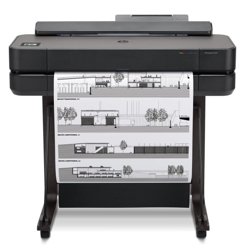 Плотер HP DesignJet T650, 24 инча, цветен мастиленоструен, A1 (61.0cm x 91.4m), 2400x1200dpi, 0.43 мин/страница, USB, LAN, Wi-Fi, нож за рязане
