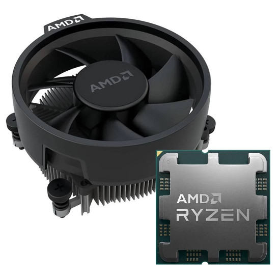 Процесор AMD Ryzen 5 9600, 5.2GHz, AM5, 6C/12T, 65W, 38MB, MPK