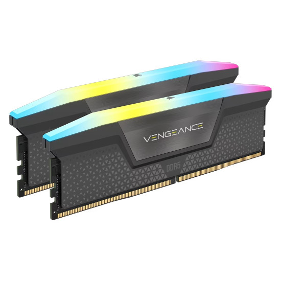 RAM памет Corsair Vengeance RGB, 96GB (2x48GB) DDR5, 6000MT/s, CL36, Kit of 2