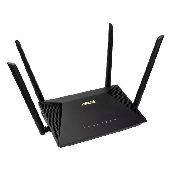 Рутер ASUS RT-AX53U, AX1800, Dual Band, WiFi 6, 802.11ax, MU-MIMO, OFDMA, AiProtection