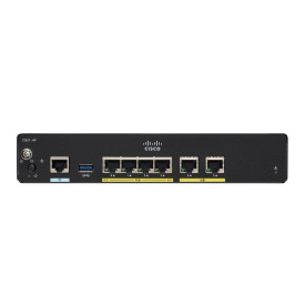 Рутер Cisco 921-4P, Ethernet, 4 порта RJ-45, 10/100/1000 Mbps, 1 WAN, 1 USB, 1 Console