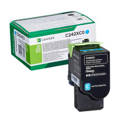 Тонер касета Lexmark C242XC0, Cyan