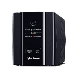 UPS устройство CyberPower UT1500EG, 1500 VA, 900 W, Line-Interactive, AVR, 4 x Schuko, време на работа при 90 W до 60 минути