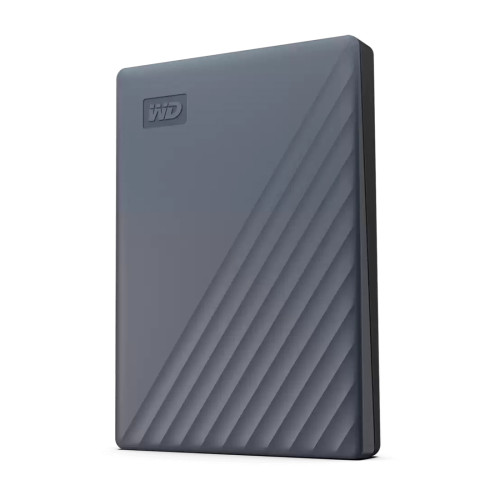Външен твърд диск WESTERN DIGITAL My Passport 2TB, + USB-C, Silicon Grey