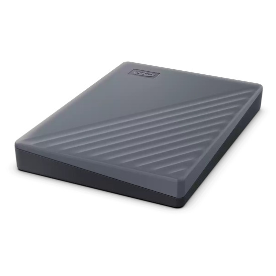 Външен твърд диск WESTERN DIGITAL My Passport 2TB, + USB-C, Silicon Grey