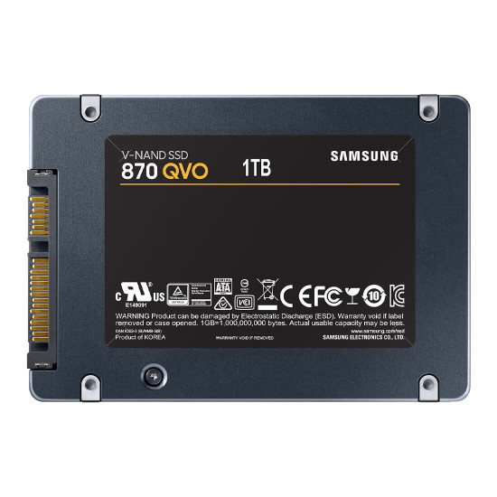 Вътрешен SSD диск SAMSUNG 870 QVO Series, 1TB, V-NAND Flash, 2.5 Slim, SATA 6Gb/s