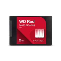 Вътрешен SSD диск WESTERN DIGITAL Red SA500 2TB, 2.5", SATA III, до 560MB/s
