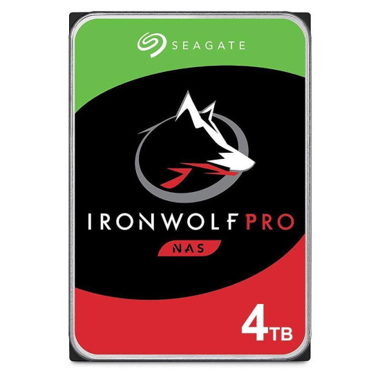 Вътрешен твърд диск SEAGATE IronWolf PRO Enterprise NAS HDD, 4TB, 7200rpm, 256MB кеш, 3.5 инча