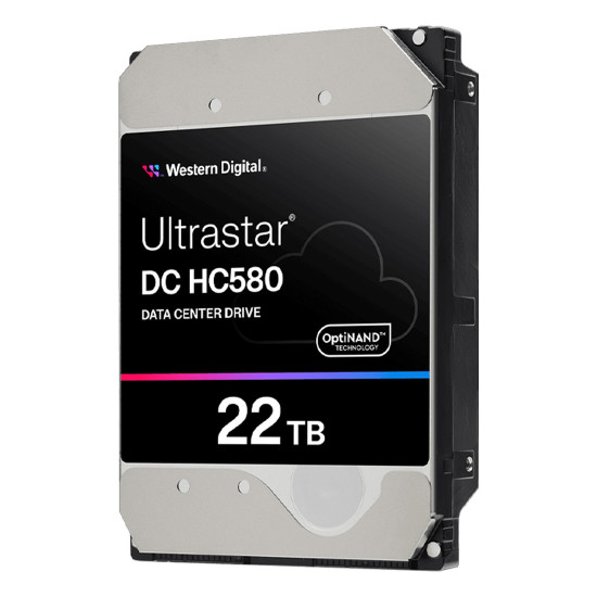 Вътрешен твърд диск Western Digital Ultrastar DC HC580, 22TB, 512MB, 7200RPM, SATA 6Gb/s, 512e, SE, NP3