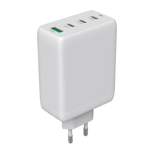 Зарядно CANYON CU100ACC GaN, 100W, 3xPD, 1xQC, EU, White