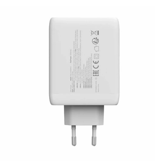 Зарядно CANYON CU100ACC GaN, 100W, 3xPD, 1xQC, EU, White