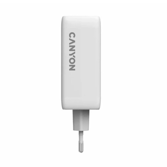 Зарядно CANYON CU100ACC GaN, 100W, 3xPD, 1xQC, EU, White